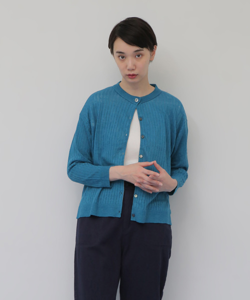 「conges payes ADIEU TRISTESSE」 ニットカーディガン FREE グリーン レディース