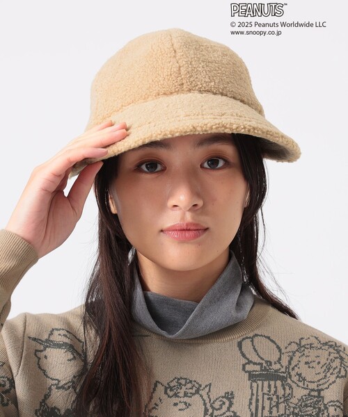BEAMS GOLF（ビームス ゴルフ） キャップ 帽子 つば広 ボア キャップ