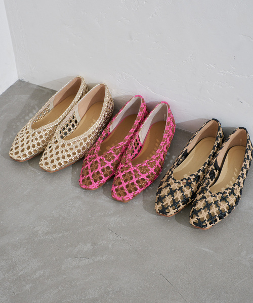 LE TALON メッシュパンプス Le Talon - ポインテッドネットパンプス メッシュパンプスの通販