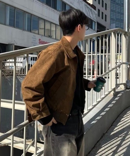 「FreeZone」 ブルゾン F ブラウン メンズ_画像4