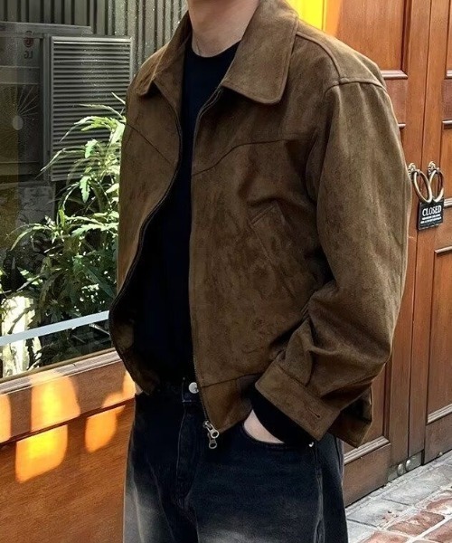 「FreeZone」 ブルゾン F ブラウン メンズ_画像9