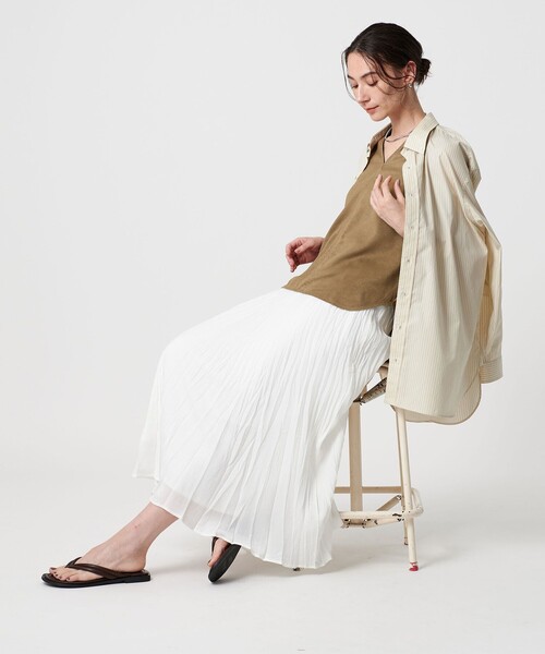 「BEAUTY&YOUTH UNITED ARROWS」 ノースリーブトップス FREE クリーム レディース BEAUTY&YOUTH UNITED ARROWS（ビューティーアンドユース