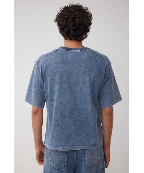 Andy Jpn12様 DETOXJAPAN Tシャツ D　BLUE青のM AZUL BY MOUSSY tシャツ C/Tフェードデニムトップス メンズ