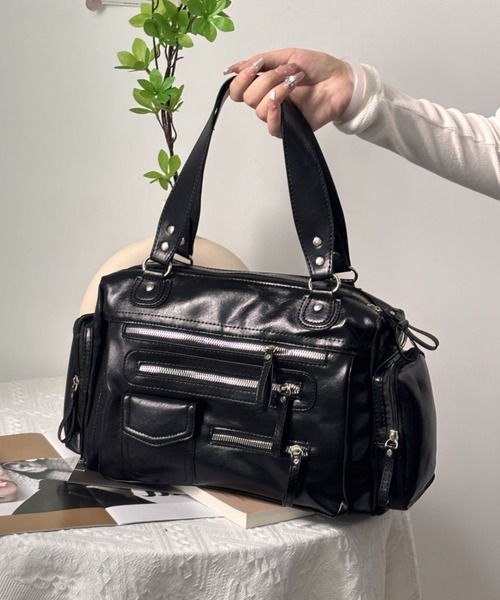 ショルダーバッグ バッグ 2WAY大容量マルチポケットショルダーバッグ