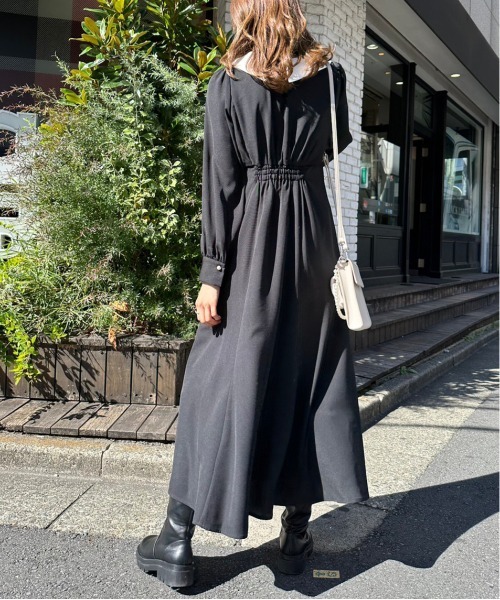 OLIVE des 「OLIVE OLIVE」 シャツワンピース FREE ブラック