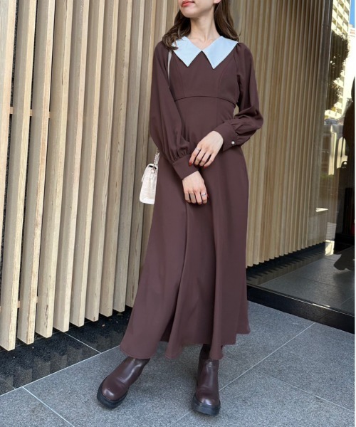 OLIVE des 「OLIVE OLIVE」 シャツワンピース FREE ブラック