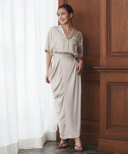 anuans（アニュアンス） タイトスカート MEDIUM チャコールグレー