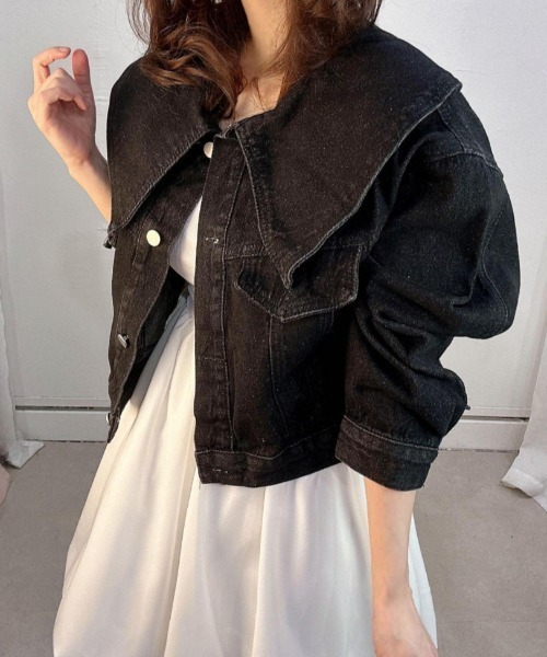 soduk デニムジャケット　ショート丈 soduk cutting denim jacket / blue - メルカリ