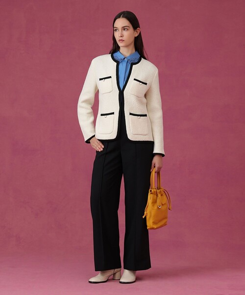 ANAYI（アナイ） カーディガン ウールブークレポケットロング