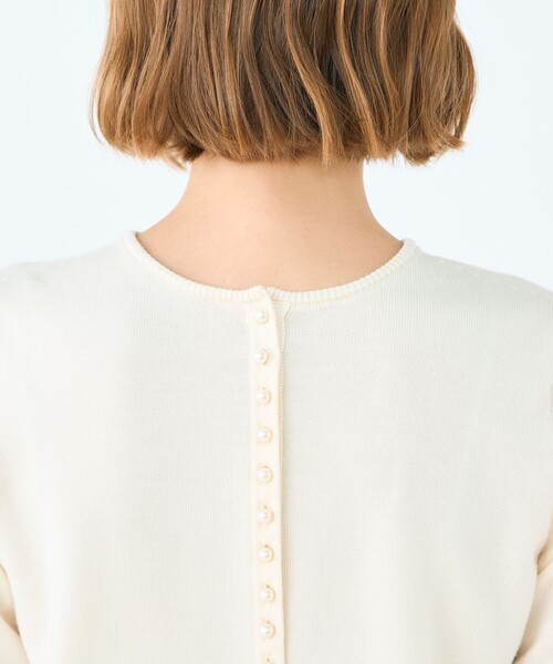 Ballsey（ボールジィ） ニット セーター パールコンビ バックシャン