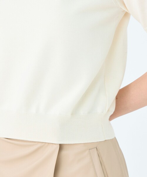 Ballsey ボールジィ　パールコンビ ポケットプルオーバー　ホワイト TOMORROWLAND｜パールコンビ ポケットプルオーバー | Rakuten Fashion