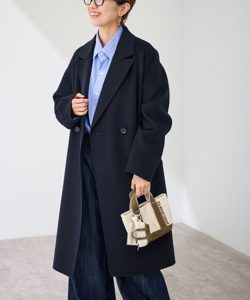 TWINSET チェスターコート サイズ40 小さいサイズ】ロングチェスターウールコート(チェスターコート