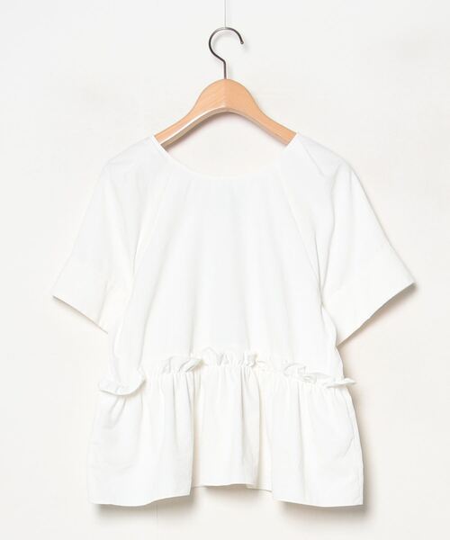 「EMMEL REFINES」 半袖ブラウス FREE ホワイト レディース_画像2