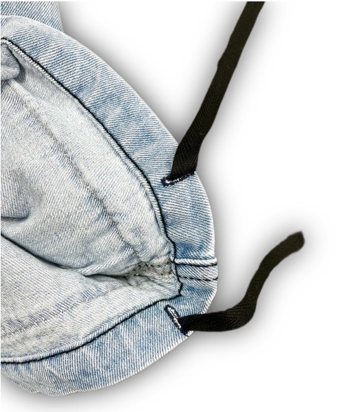 「XU」 デニムハーフパンツ ONE SIZE ブラック メンズ_画像3