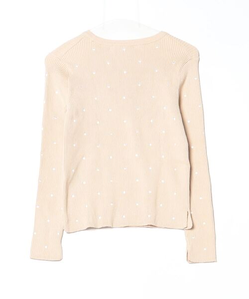 「Torrazzo Donna」 ドット柄長袖ニット - オレンジ レディース_画像2