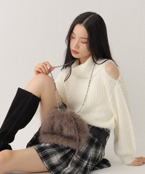 Heather（ヘザー） ショルダーバッグ バッグ 2WAYファーショルダーBAG