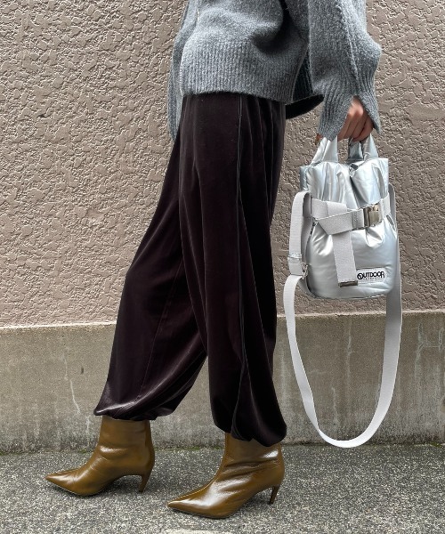 AIC. パンツ サイドラインベロアイージーパンツ レディース : ZOZOTOWN