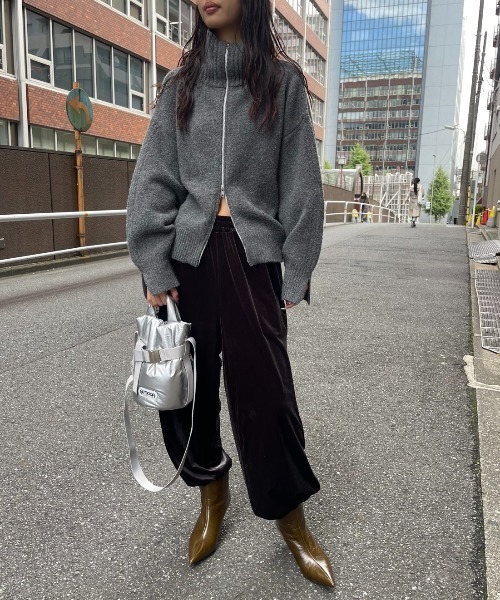 AIC. パンツ サイドラインベロアイージーパンツ レディース : ZOZOTOWN