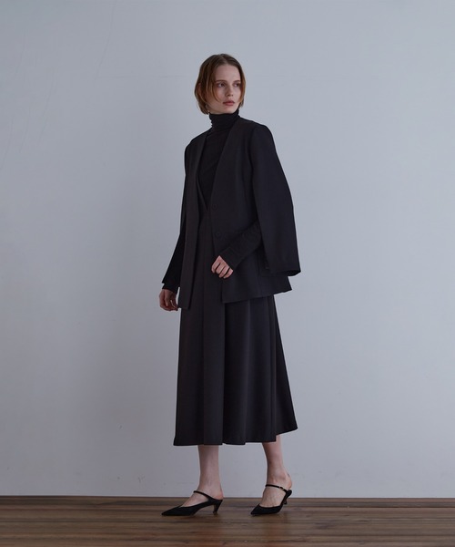 LE PHIL（ル フィル） ジャケット ノーカラージャケット 2WAYツイル