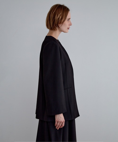 LE PHIL（ル フィル） ジャケット ノーカラージャケット 2WAYツイル