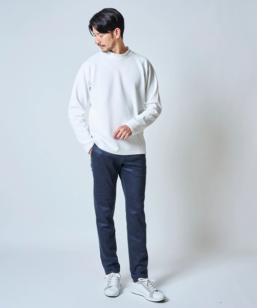 TETE HOMME tシャツ ハニカムモックネックロンT メンズ : ZOZOTOWN