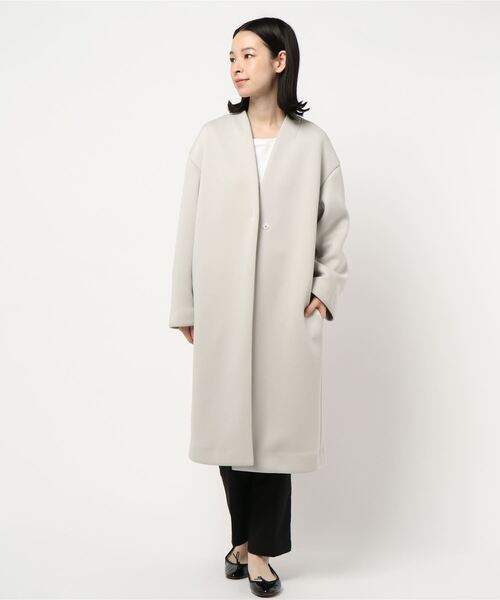 allureville（アルアバイル） ノーカラーコート 2 ベージュ レディース