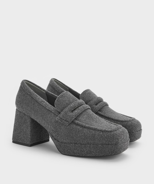 CHARLES ＆ KEITH（チャールズ&キース） ローファー プラットフォーム
