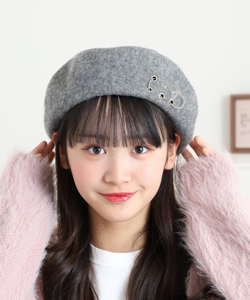 Fabulous（ファビュラス） 帽子 ベレー帽 リングウールベレー メンズ