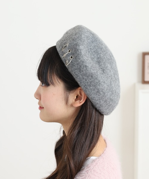 Fabulous（ファビュラス） 帽子 ベレー帽 リングウールベレー メンズ