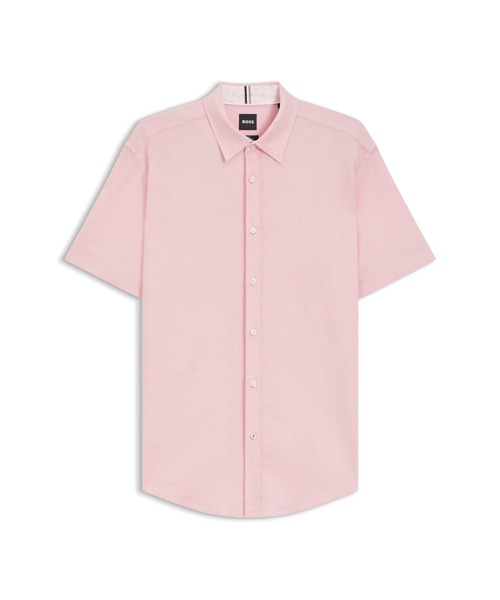 BOSS（HUGO BOSS） シャツ 半袖 スリムフィットシャツ ストレッチ