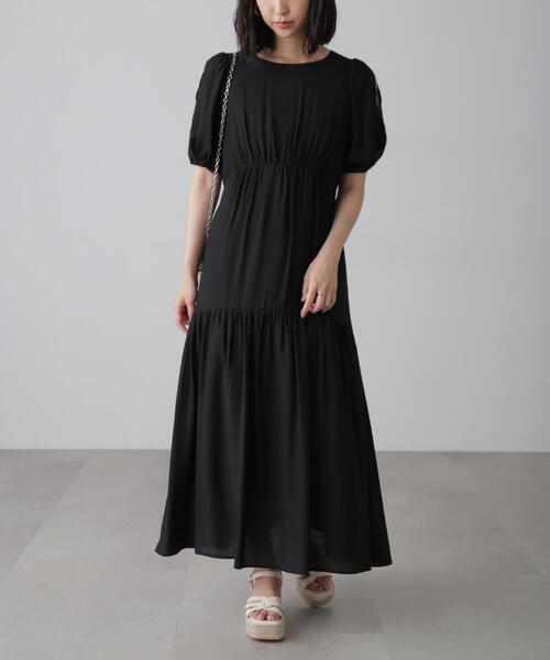 「FREE'S MART」 半袖ワンピース SMALL ブラック系その他 レディース_画像3