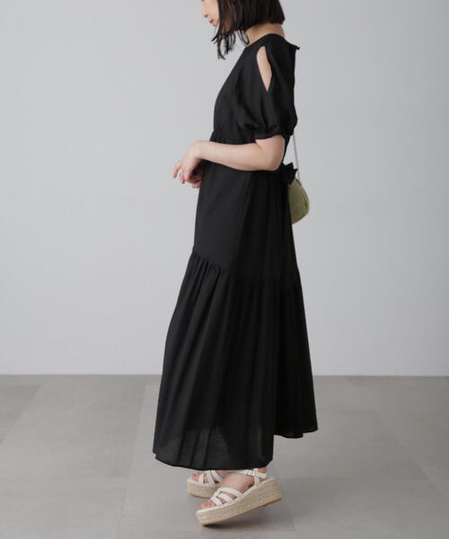 「FREE'S MART」 半袖ワンピース SMALL ブラック系その他 レディース_画像5