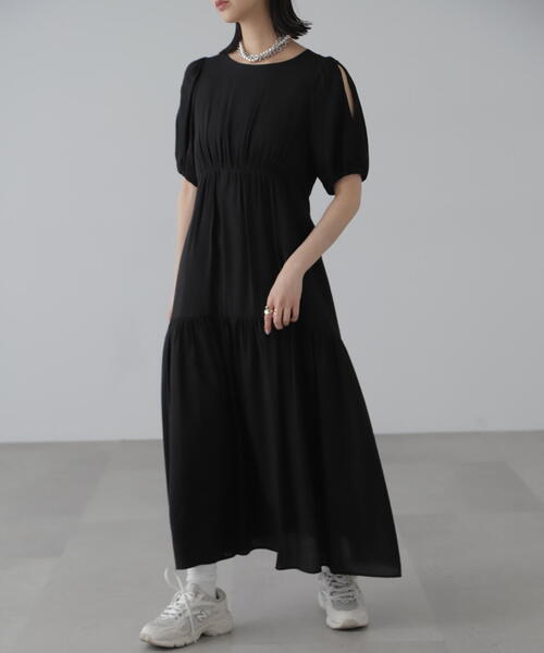 「FREE'S MART」 半袖ワンピース SMALL ブラック系その他 レディース_画像6