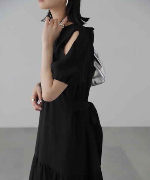 「FREE'S MART」 半袖ワンピース SMALL ブラック系その他 レディース_画像9