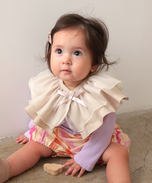 LaStella（ラステラ） スタイ よだれかけ お出かけフリルつけ衿スタイ