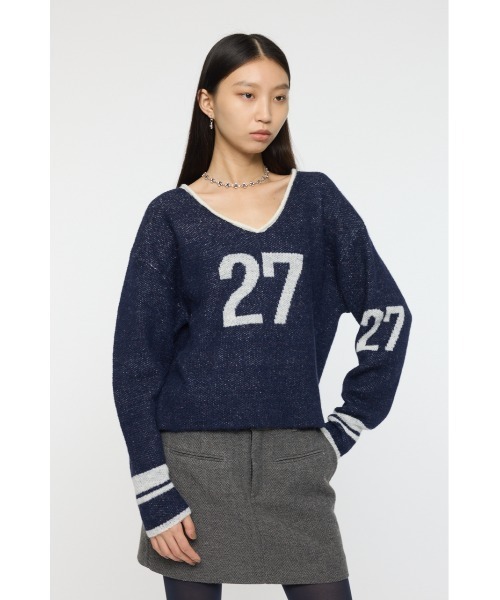 MOUSSY（マウジー） ニット セーター SHAGGY NUMBERING セーター