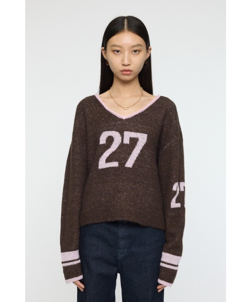 MOUSSY（マウジー） ニット セーター SHAGGY NUMBERING セーター