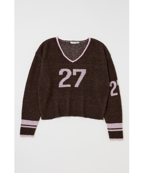 MOUSSY（マウジー） ニット セーター SHAGGY NUMBERING セーター