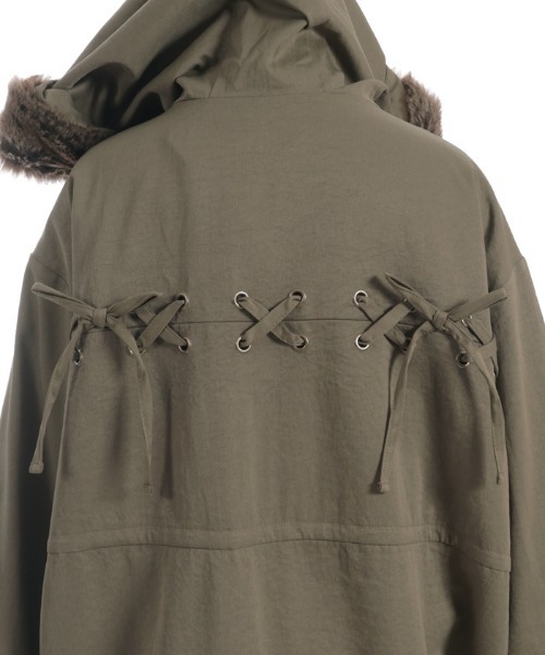 axes femme（アクシーズ ファム） モッズコート コート 編上×フリル