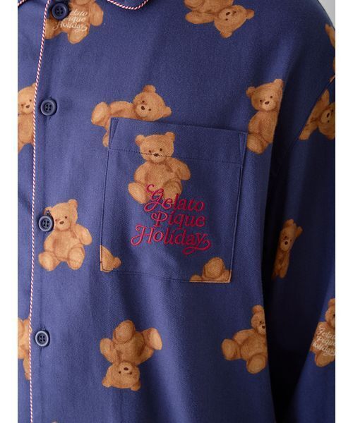 gelato pique（ジェラートピケ） パジャマ 「HOLIDAY」「HOMME」ベア柄