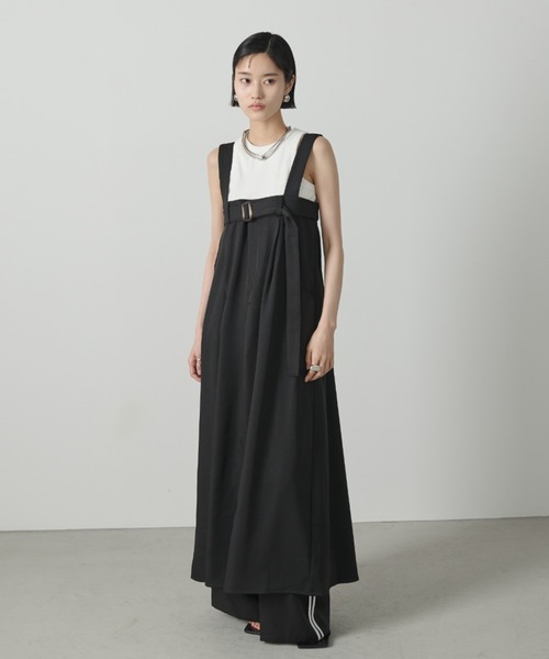 「AIC.」 サロペットスカート FREE ブラック レディース_画像2