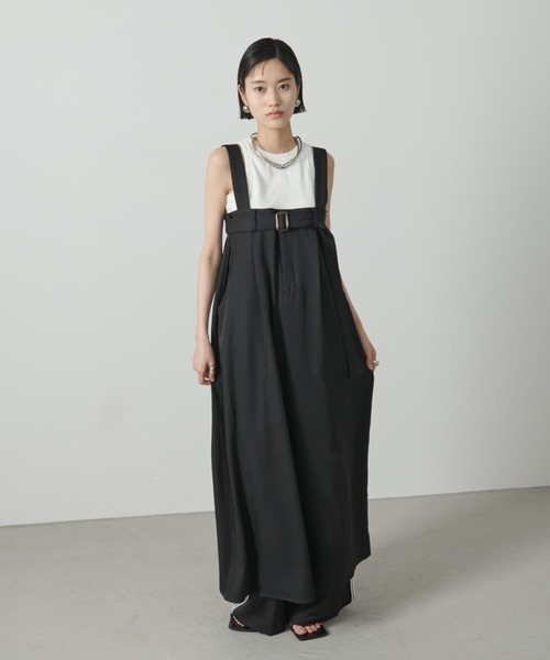 「AIC.」 サロペットスカート FREE ブラック レディース_画像3