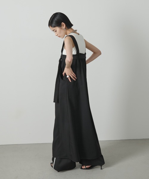 「AIC.」 サロペットスカート FREE ブラック レディース_画像6