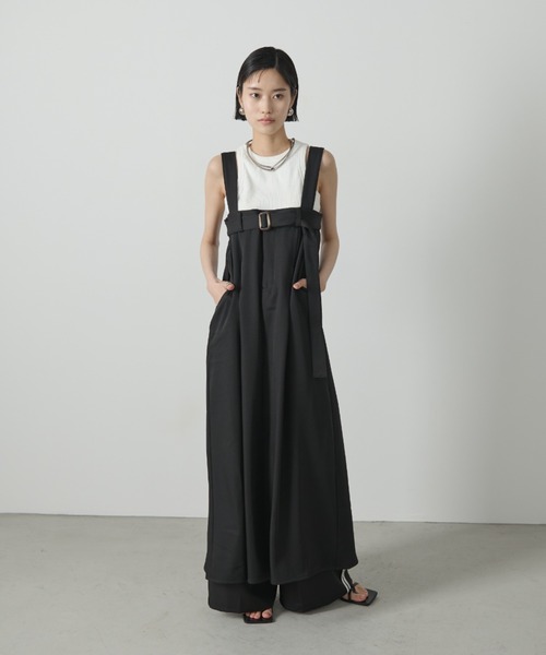 「AIC.」 サロペットスカート FREE ブラック レディース_画像7