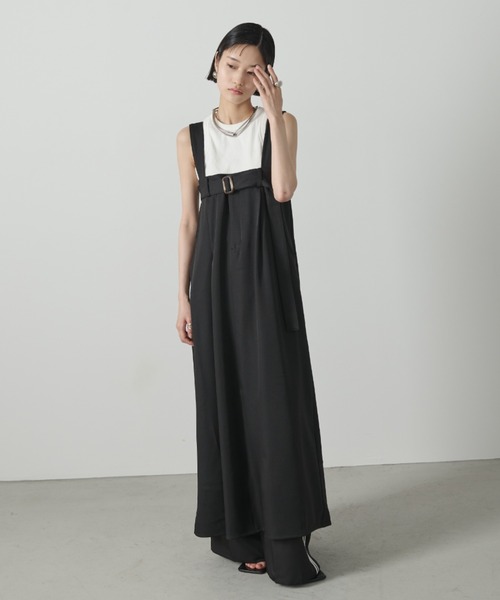 「AIC.」 サロペットスカート FREE ブラック レディース_画像8