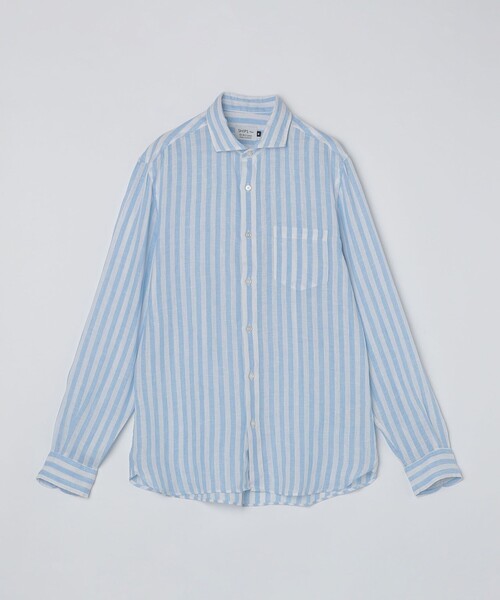 「SHIPS Colors」 長袖シャツ MEDIUM ブルー メンズ_画像6
