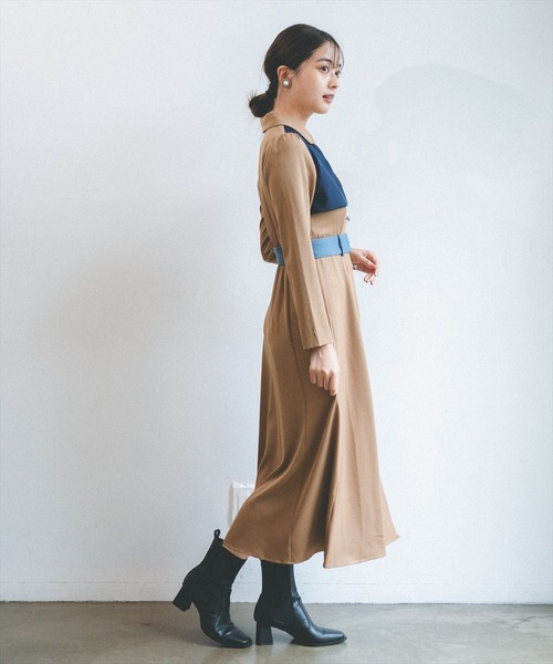 「REDYAZEL」 長袖ワンピース SMALL ブルー レディース_画像3