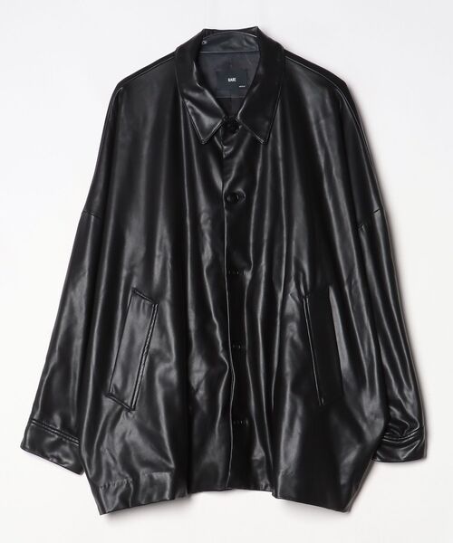 HARE（ハレ） レザーブルゾン MEDIUM ブラック メンズ : ZOZOTOWN