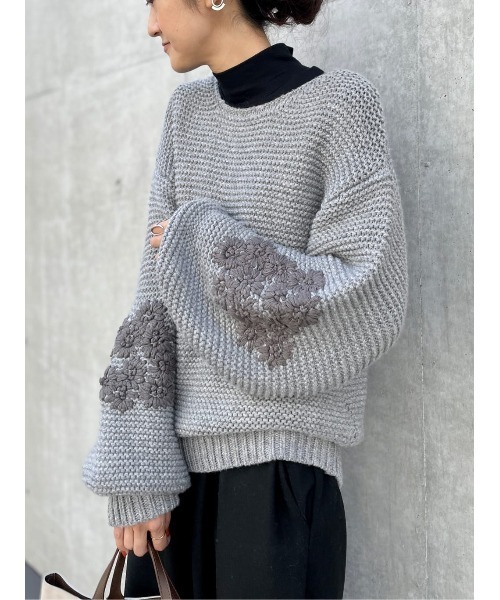 BEARDSLEY（ビアズリー） 長袖ニット FREE グレー レディース