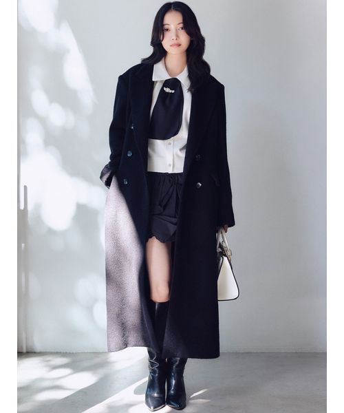 SNIDEL（スナイデル） カーディガン タイ付きビジューカーディガン